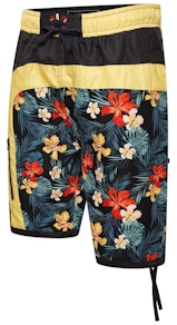 KAM Floral Panelled Boardshorts Multi